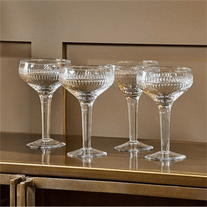 Nkuku Mila Champagne Glass Clear